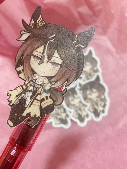 Cute Chibi Stay Gold Sticker