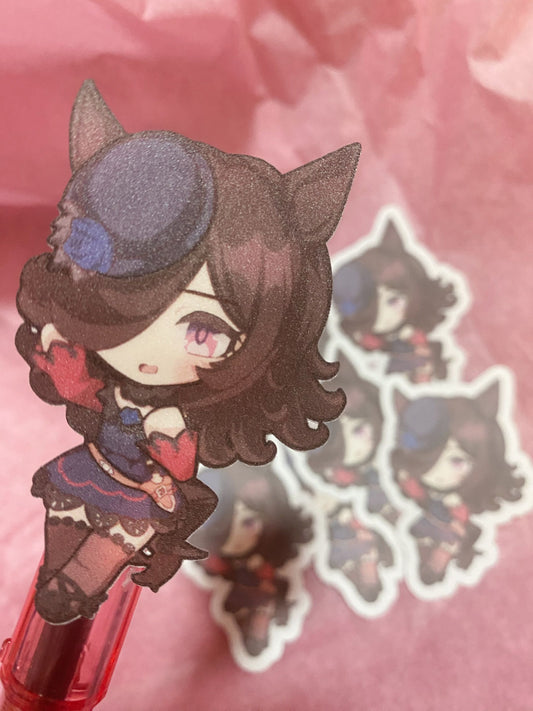 Cute Chibi Rice Shower Sticker